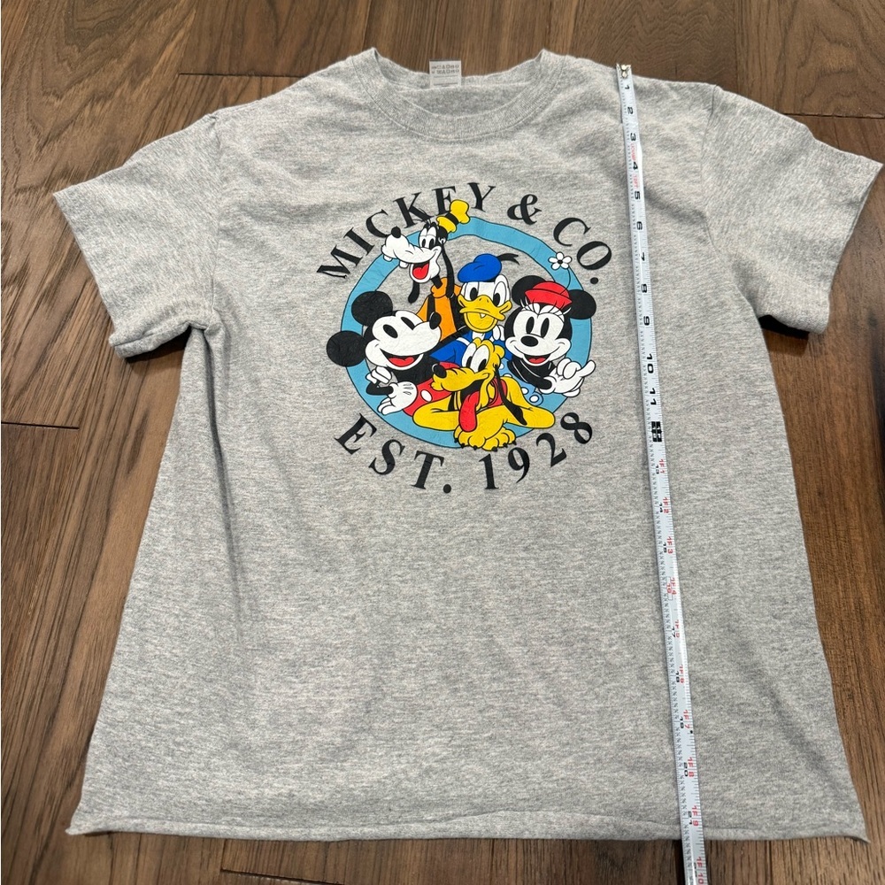 Mickey & Co. Disney Graphics Youth Small Raw Hem T-Shirt